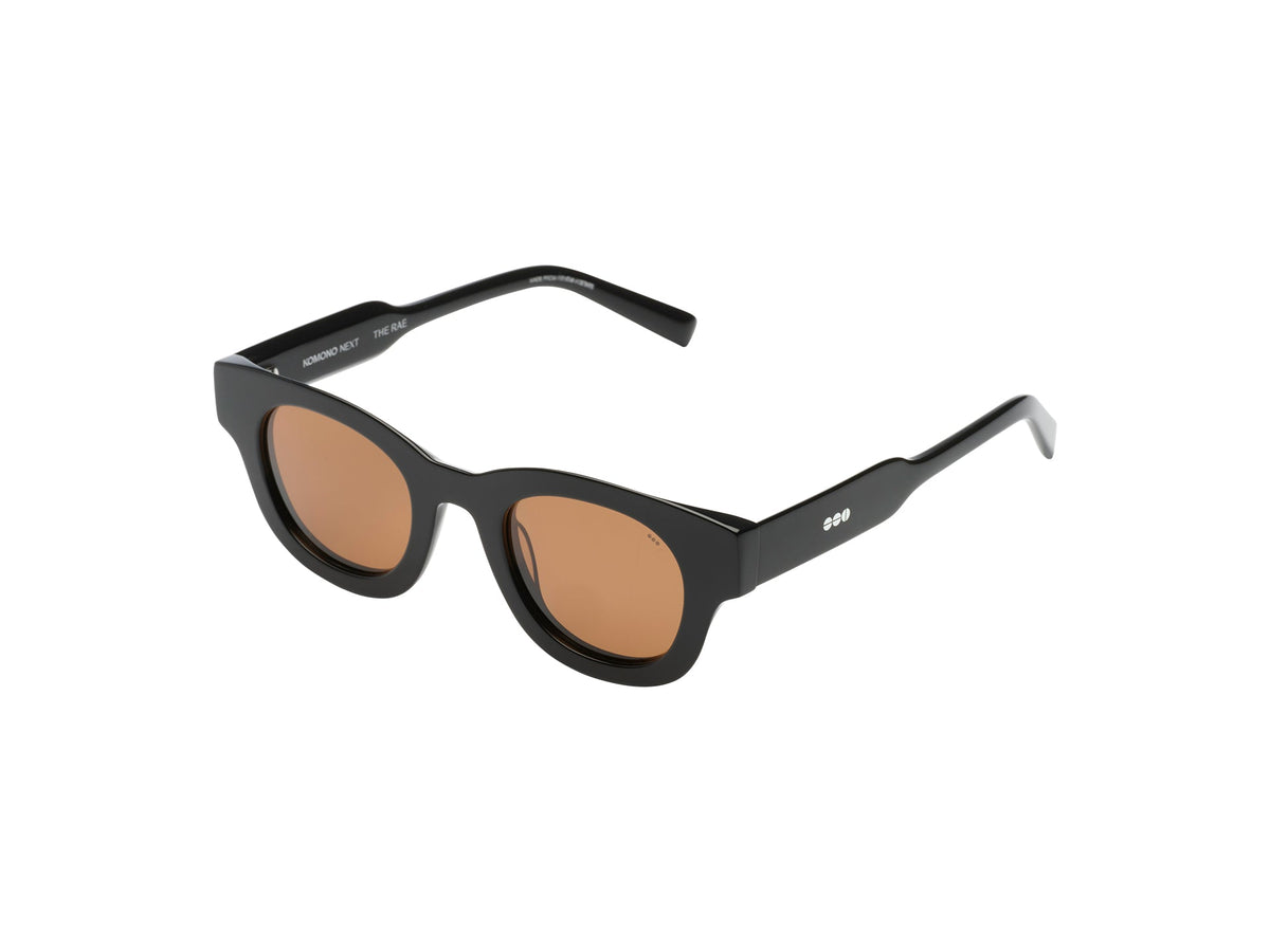 Komono Rae – Noir – verres marron polarisés – vue de profil