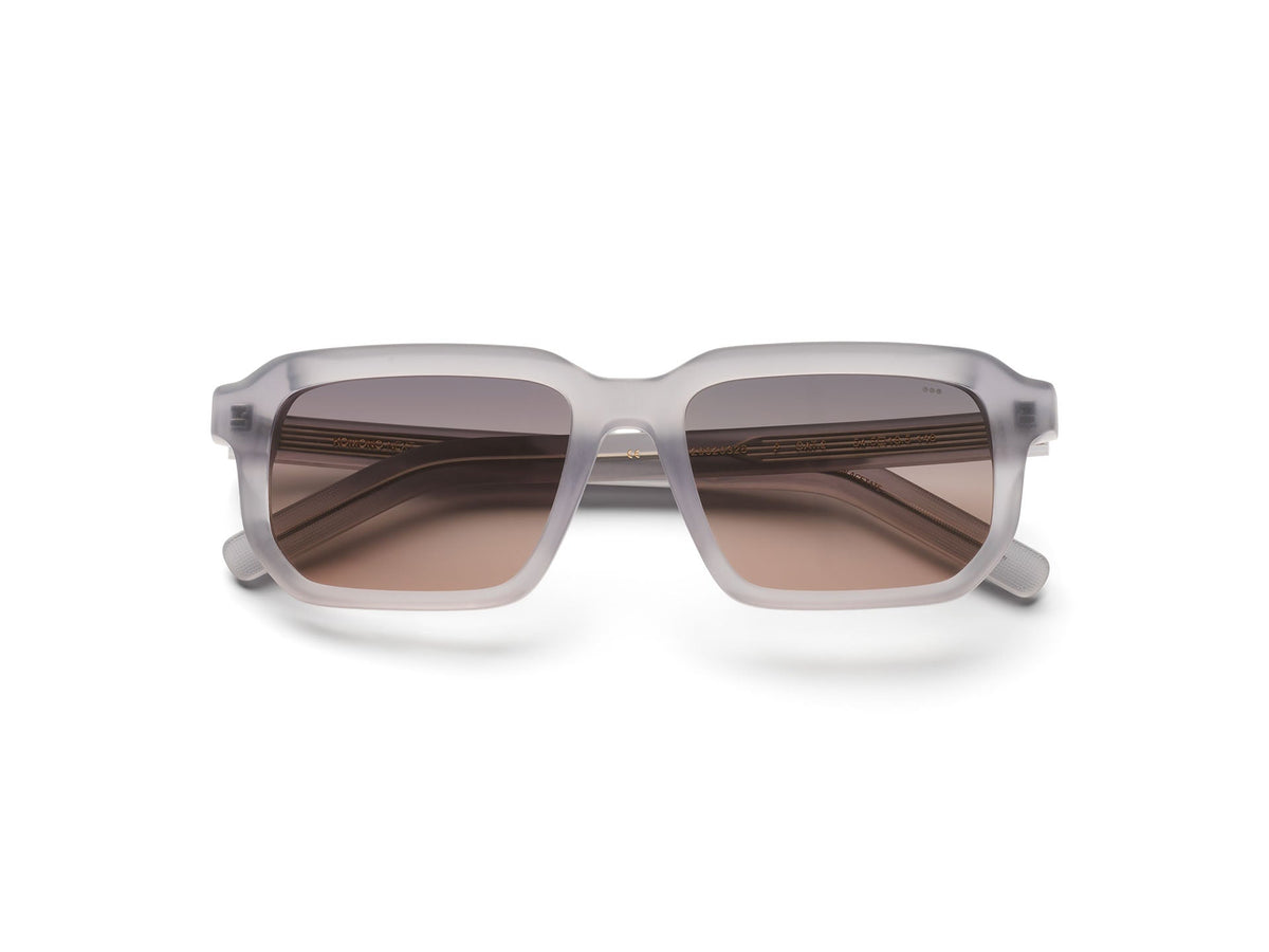 Komono Nico Grand – Gris mat transparent – verres marron polarisés – vue de dessus