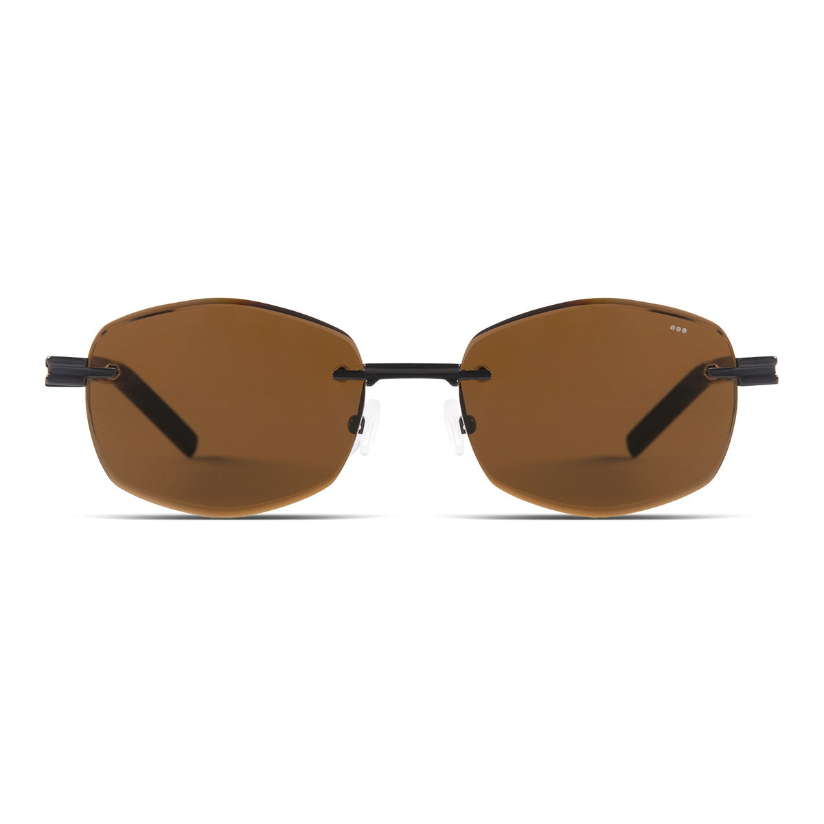Komono Micah – Noir – verres marron – vue de face