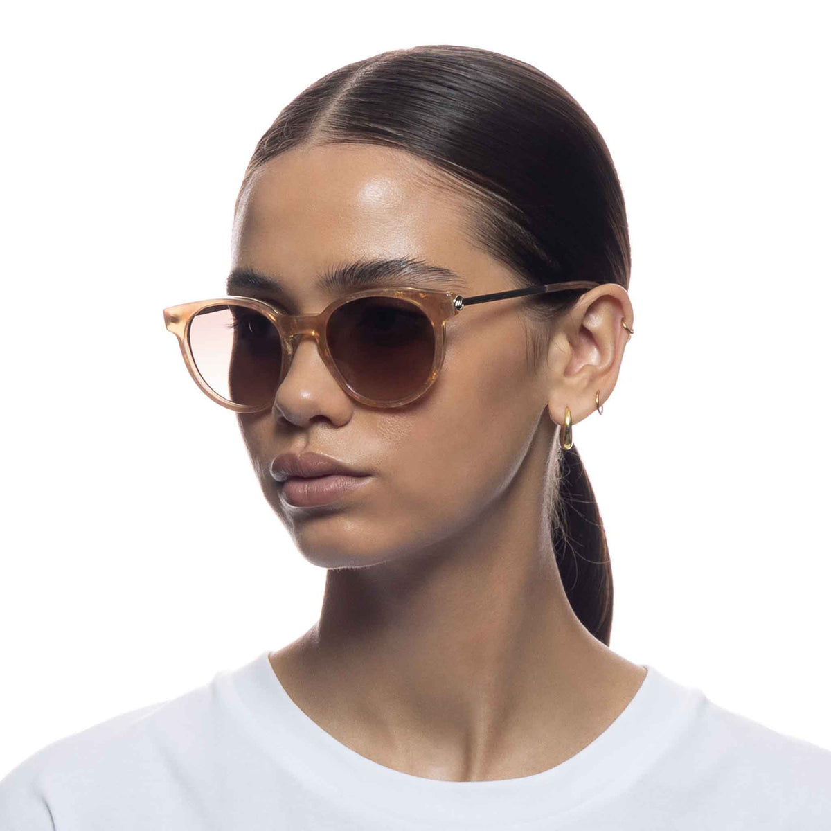 Le Specs Breezy – Marron – verres marron – portées