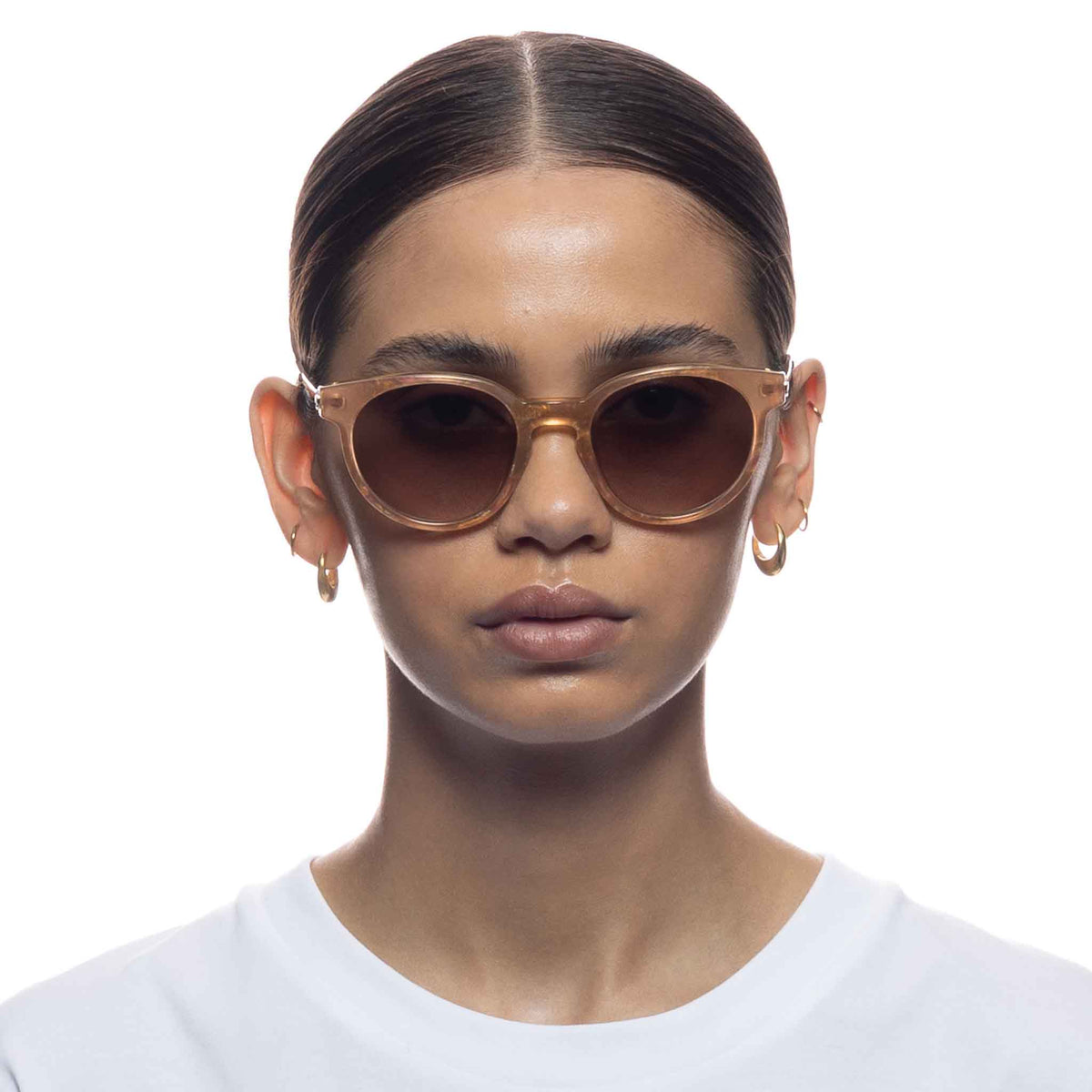 Le Specs Breezy – Marron – verres marron – portées
