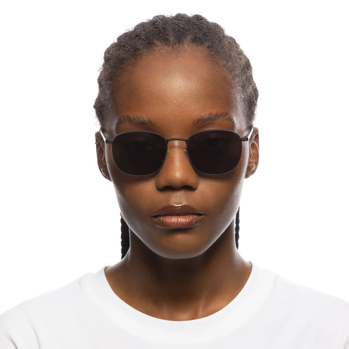 Le Specs Neptune Deux – Noir – verres noirs polarisés – portées