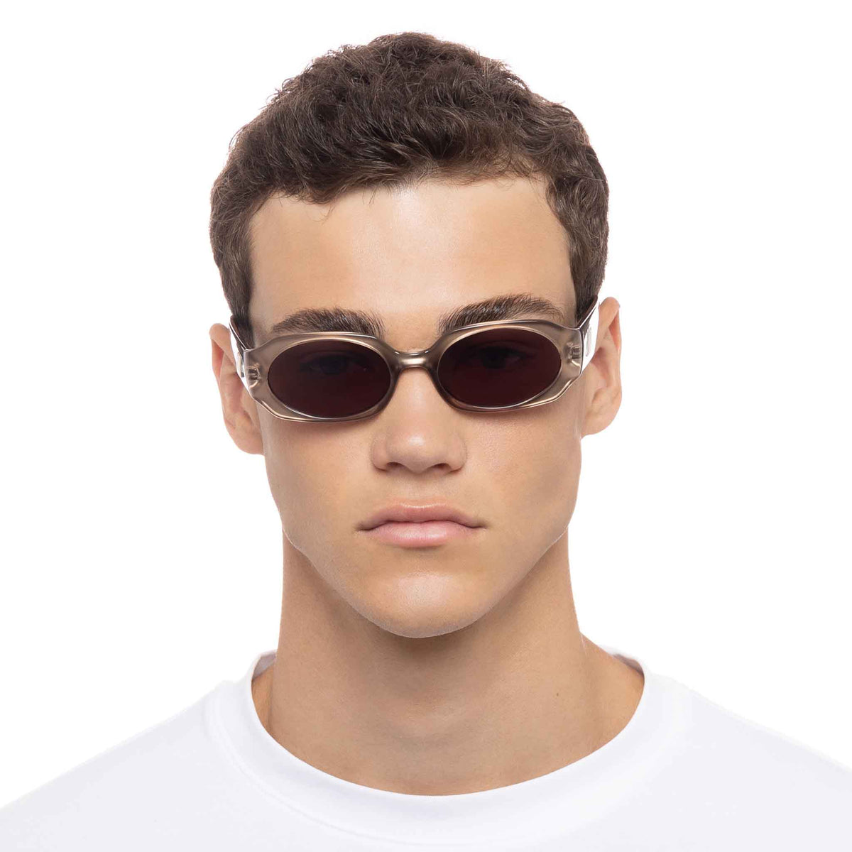 Le Specs Shebang – Marron – verres marron – portées