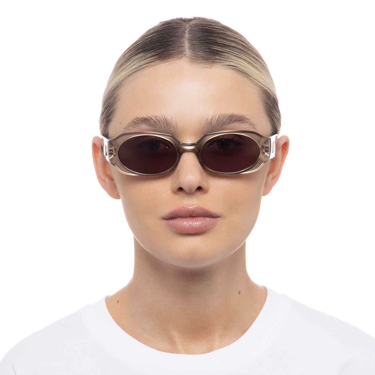 Le Specs Shebang – Marron – verres marron – portées