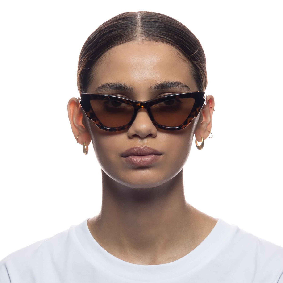 Le Specs Lost Days – Écaille – verres marron – portées