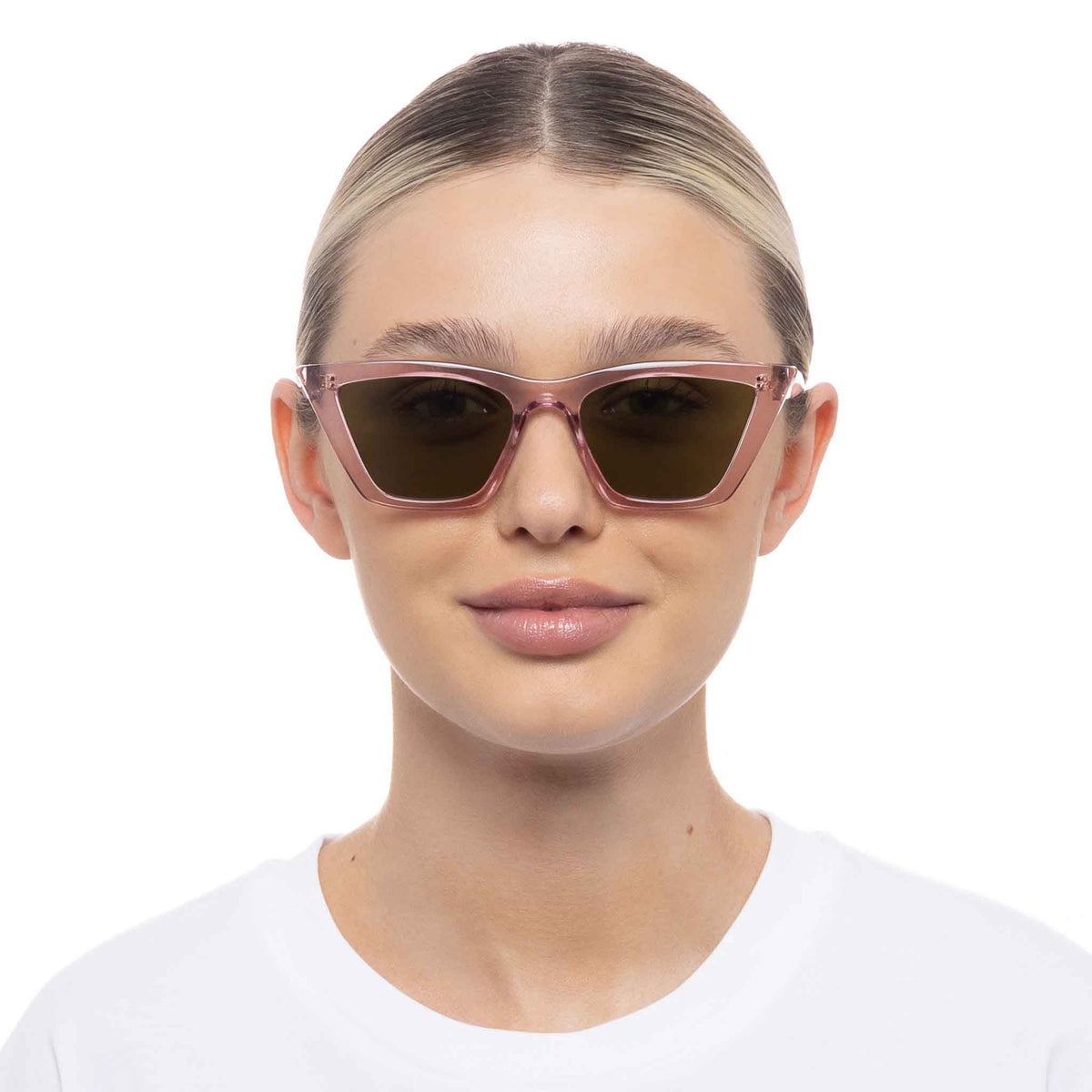 Le Specs Velodrome – Rose – verres verts – portées