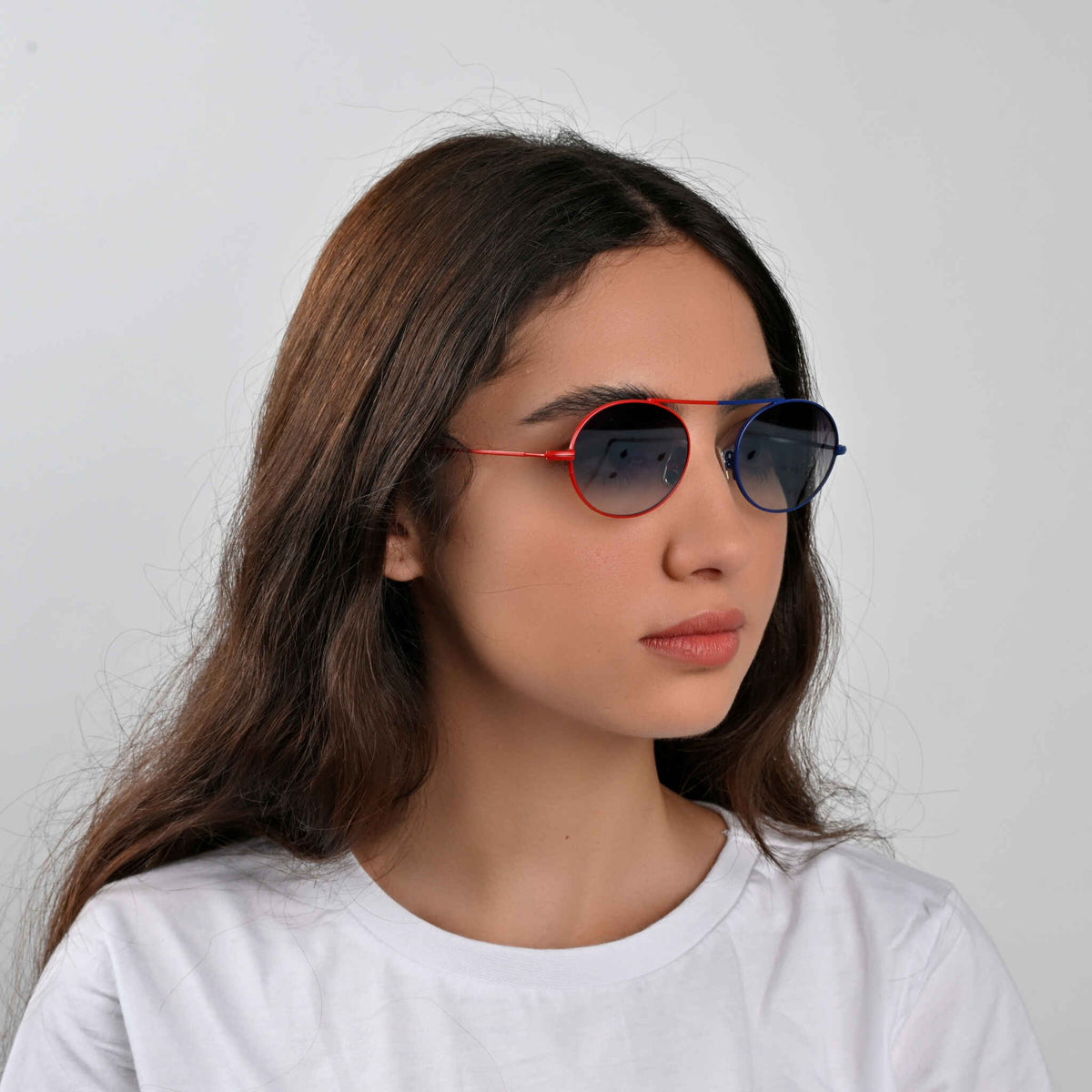 Eyepetizer S. Eularia – Bleu / Rouge – verres bleus – portées