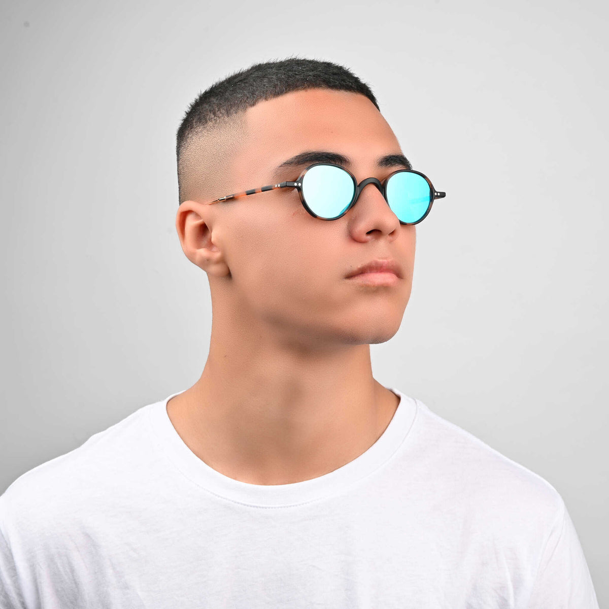 Eyepetizer Re – Écaille – verres bleus – portées