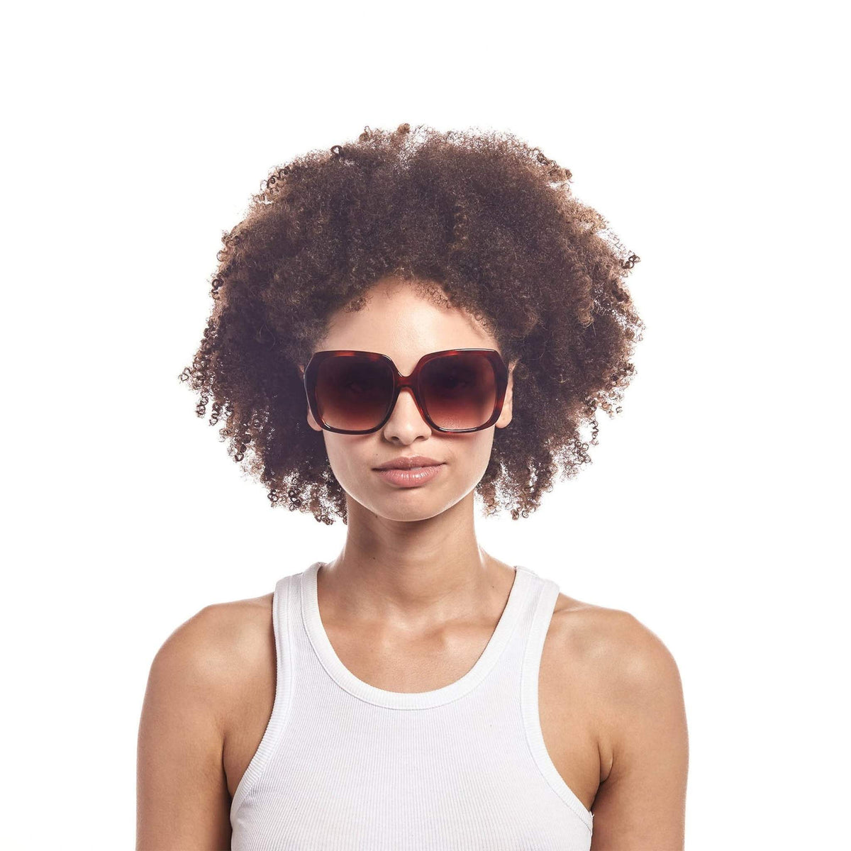 Le Specs Frofro Alt Fit – Écaille – verres marron – portées