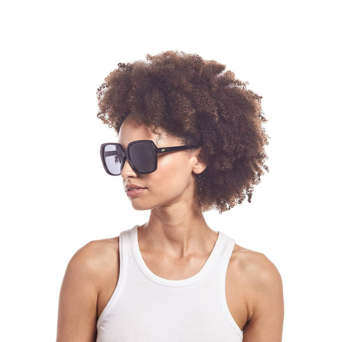 Le Specs Frofro Alt Fit – Noir – verres noirs polarisés – portées