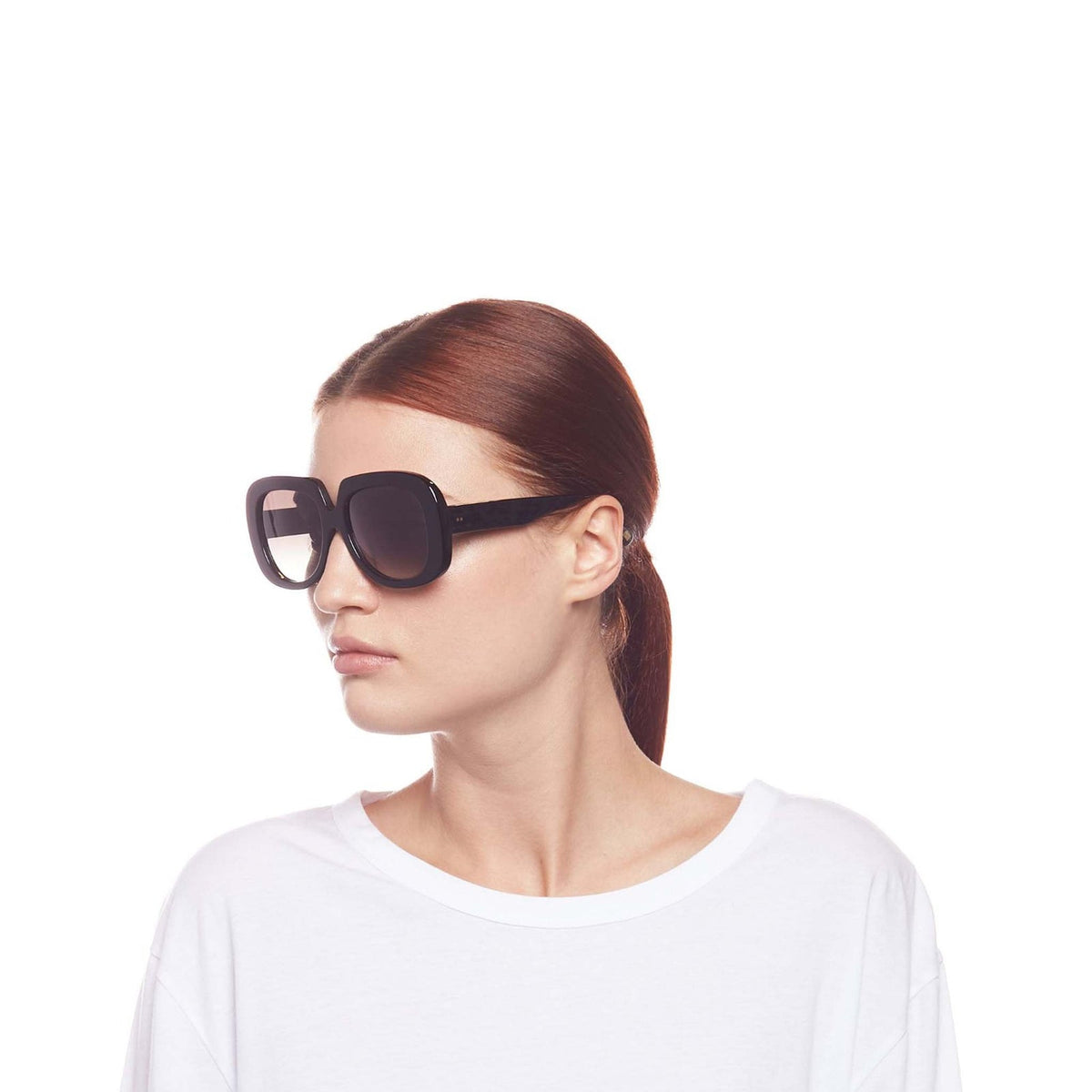 Le Specs Luxe Bed of Roses Alt Fit – Noir – verres noirs – portées