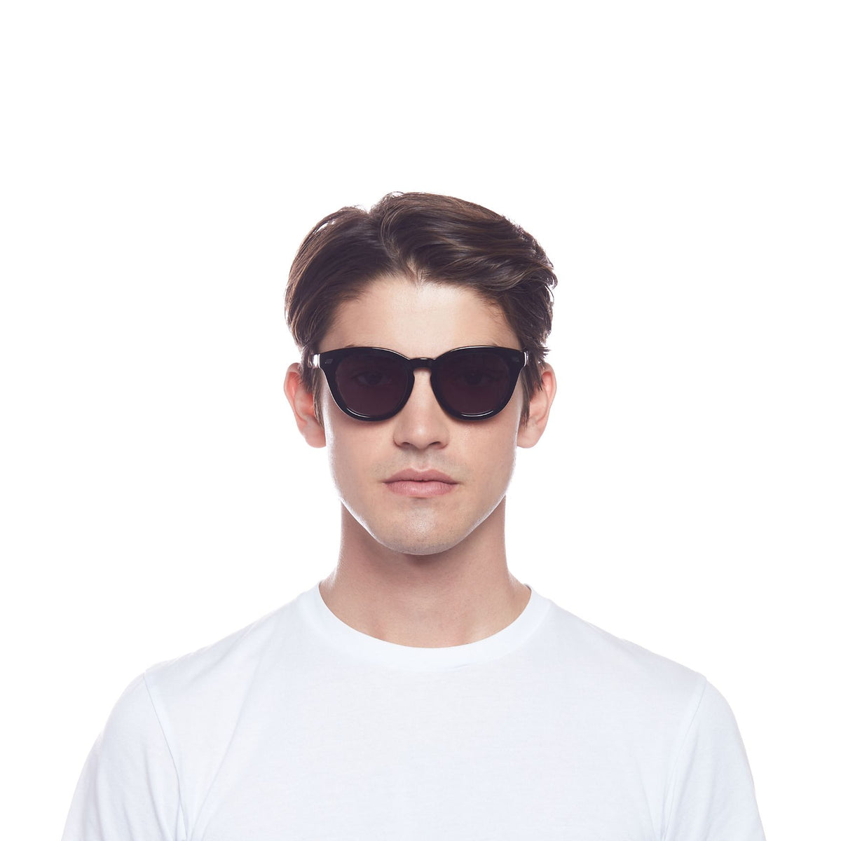 Le Specs Luxe Over & Over – Noir – verres noirs – portées
