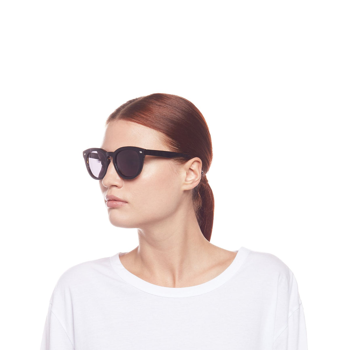 Le Specs Luxe Over & Over – Noir – verres noirs – portées