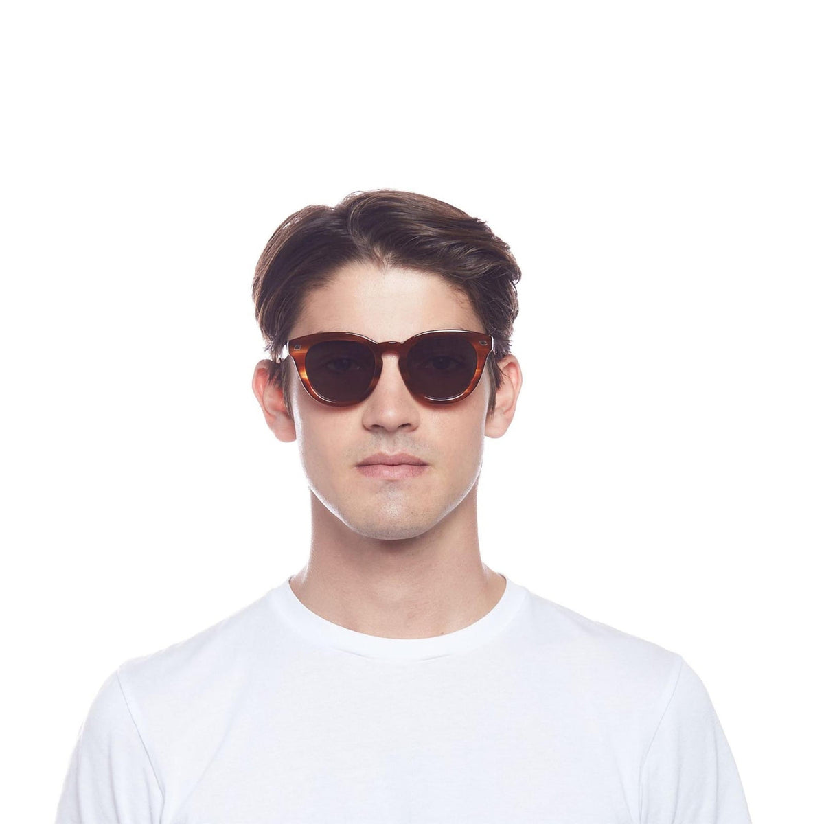 Le Specs Luxe Over & Over – Marron – verres marron – portées
