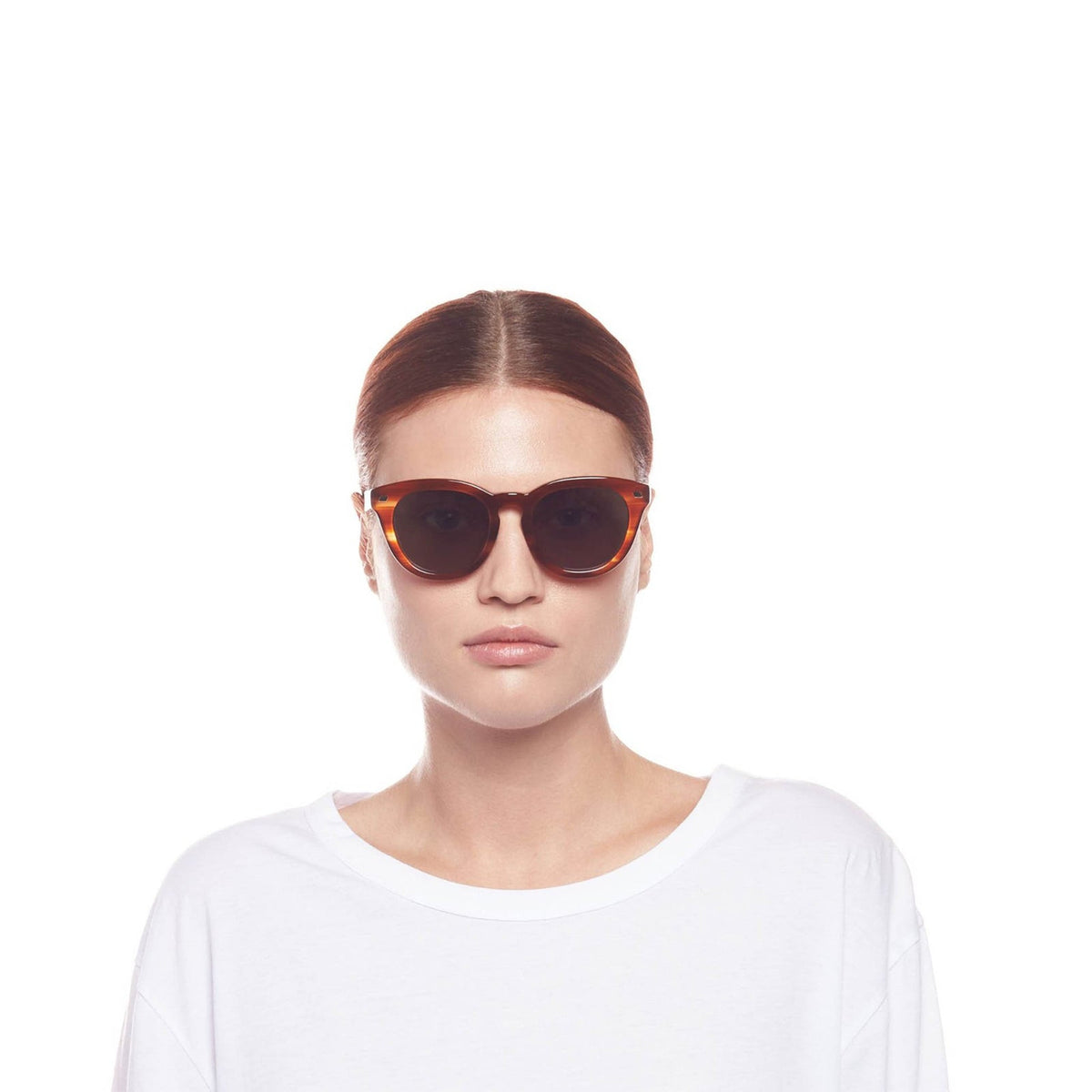 Le Specs Luxe Over & Over – Marron – verres marron – portées