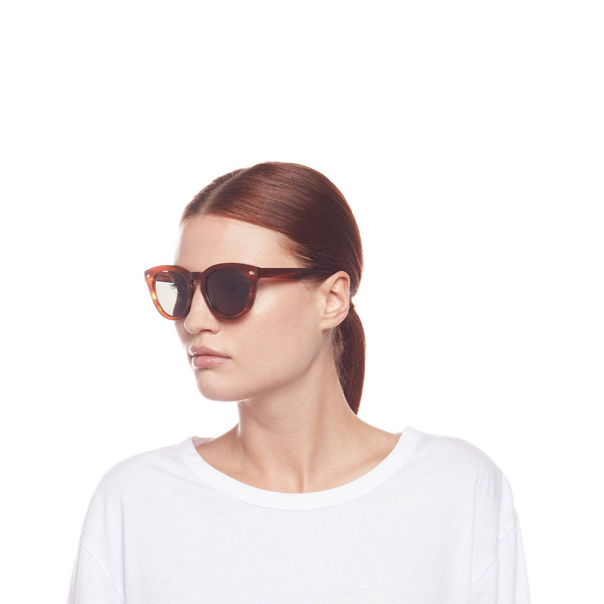 Le Specs Luxe Over & Over – Marron – verres marron – portées