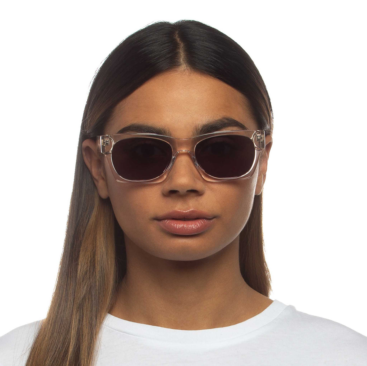 Le Specs Dang It – Transparent – verres gris – portées