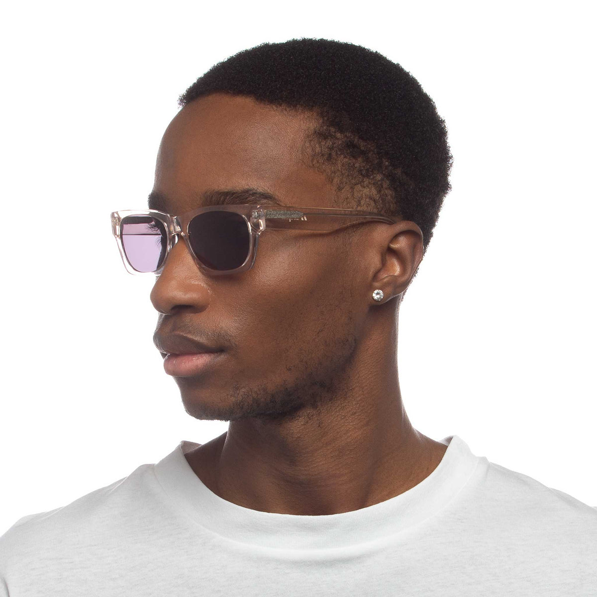 Le Specs Dang It – Transparent – verres gris – portées