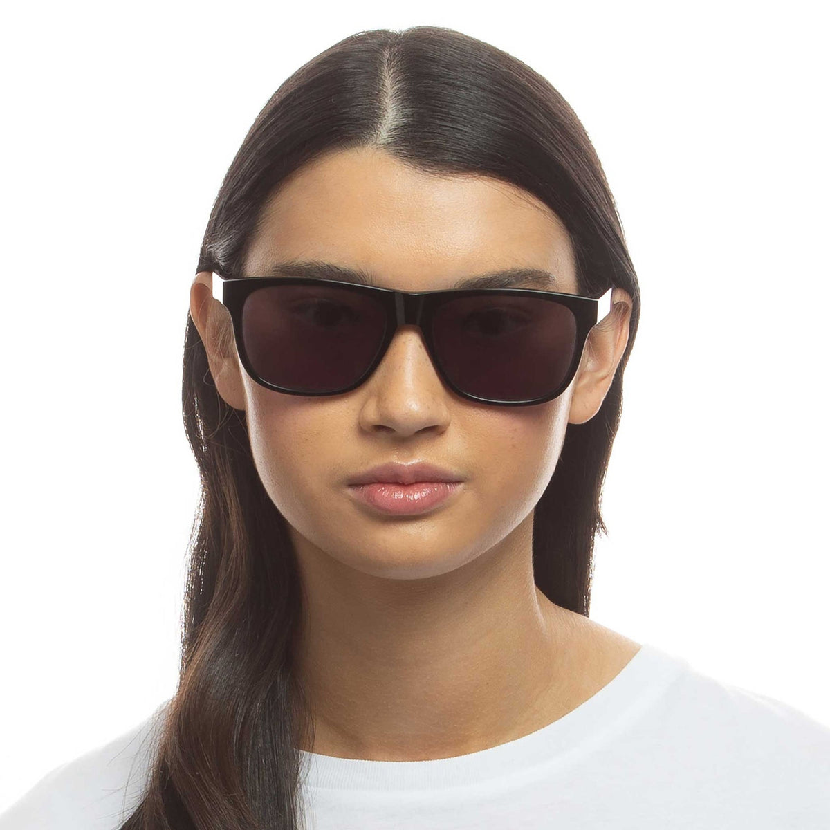 Le Specs Luxe Hacienda – Noir – verres noirs – portées
