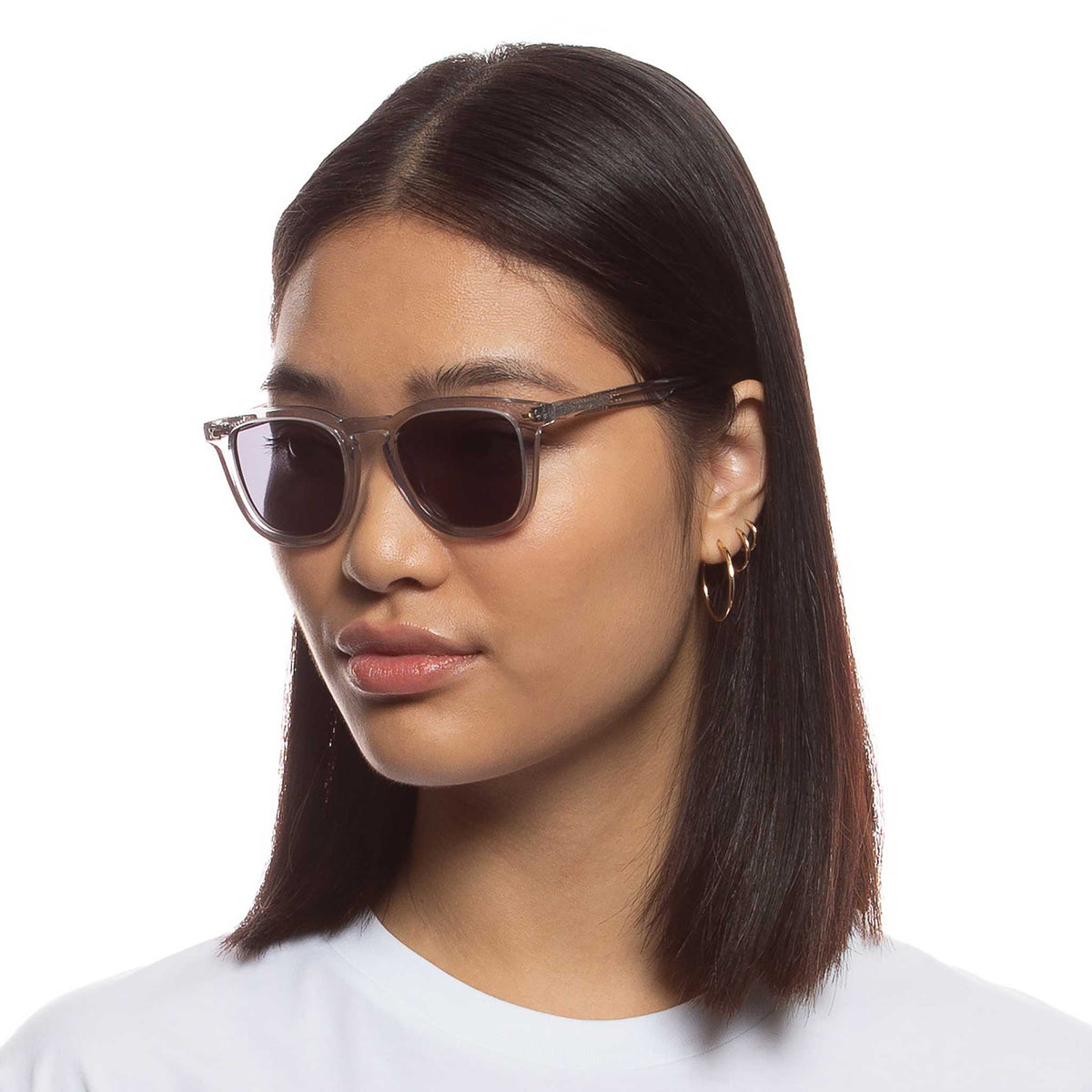 Le Specs No Diggity – Transparent – verres gris – portées