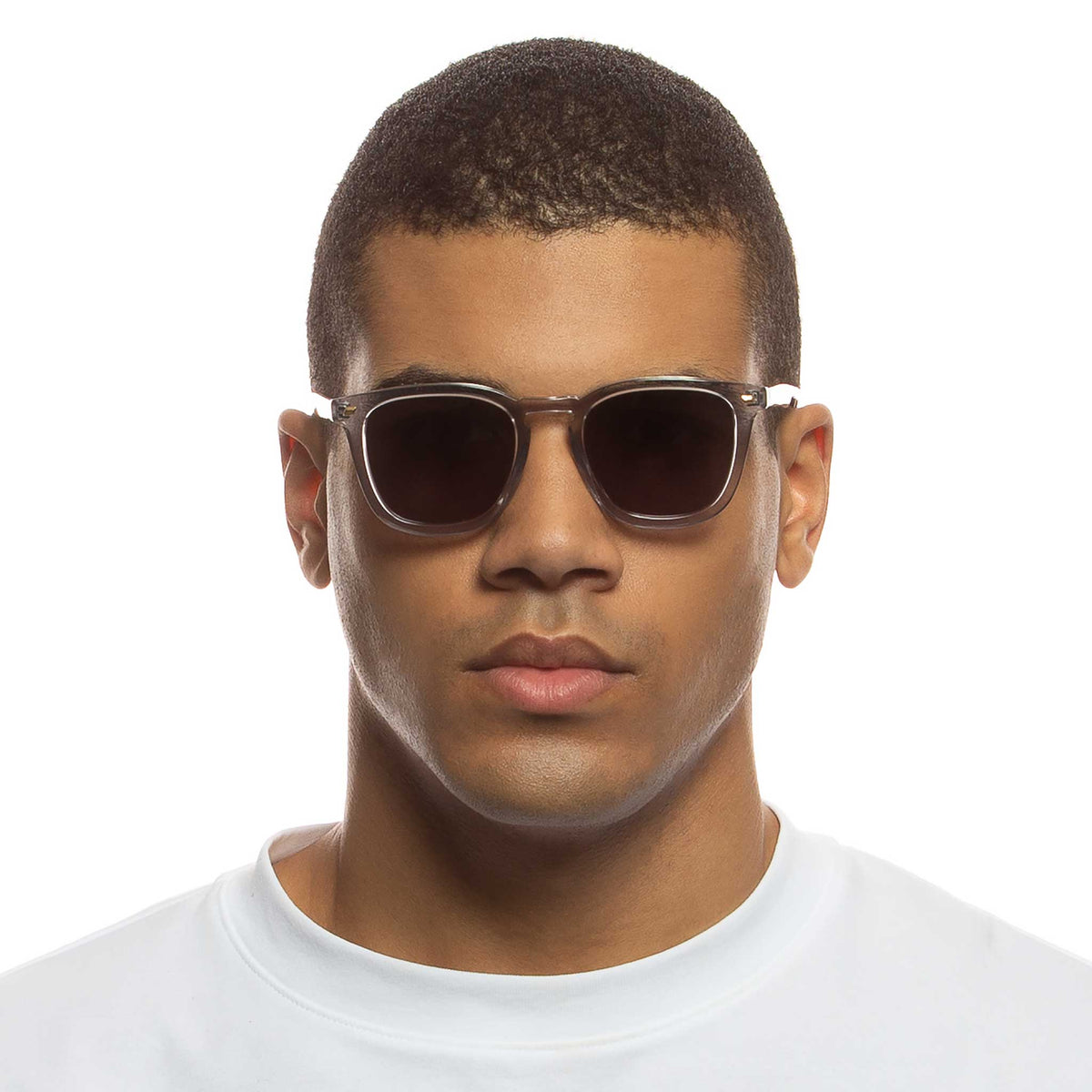 Le Specs No Diggity – Transparent – verres gris – portées