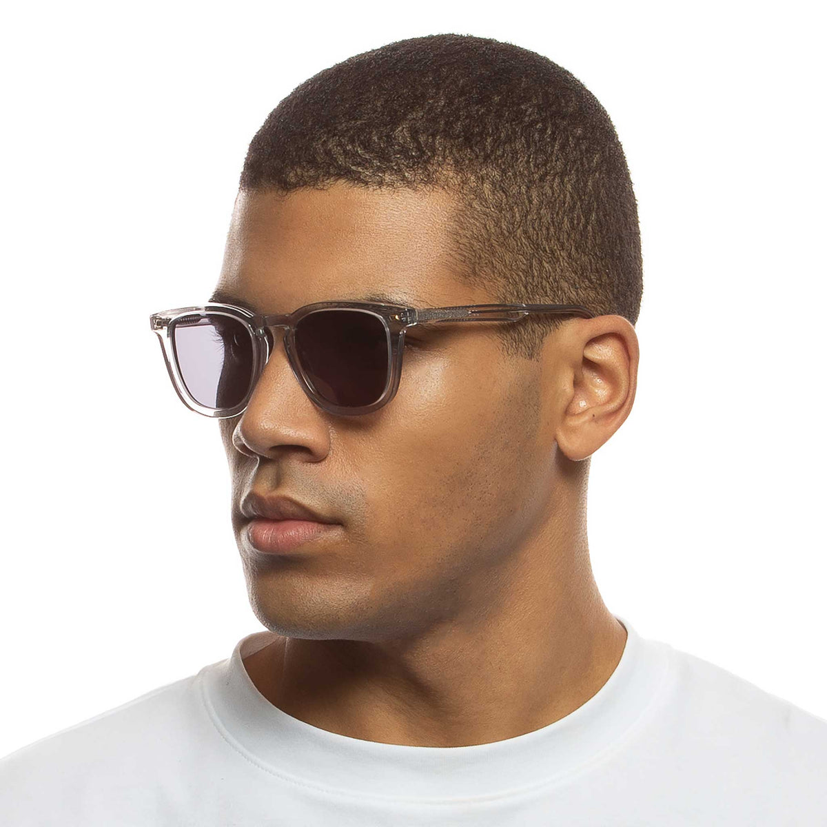 Le Specs No Diggity – Transparent – verres gris – portées