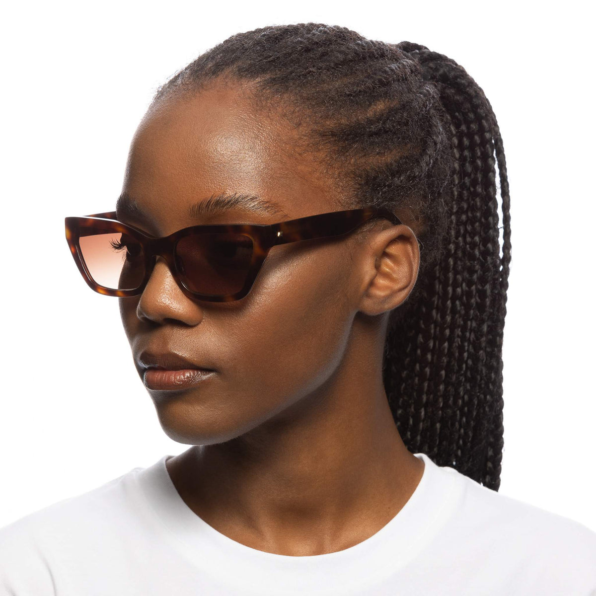 Le Specs Le Sustain Bio-Tron – Écaille – verres marron – portées