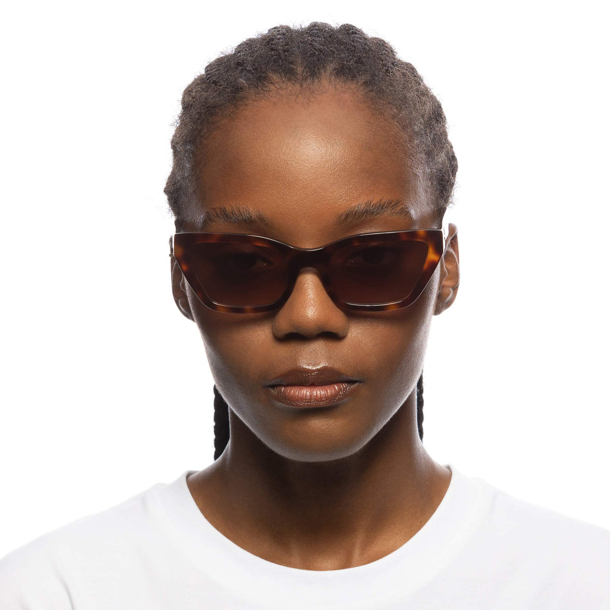 Le Specs Le Sustain Bio-Tron – Écaille – verres marron – portées