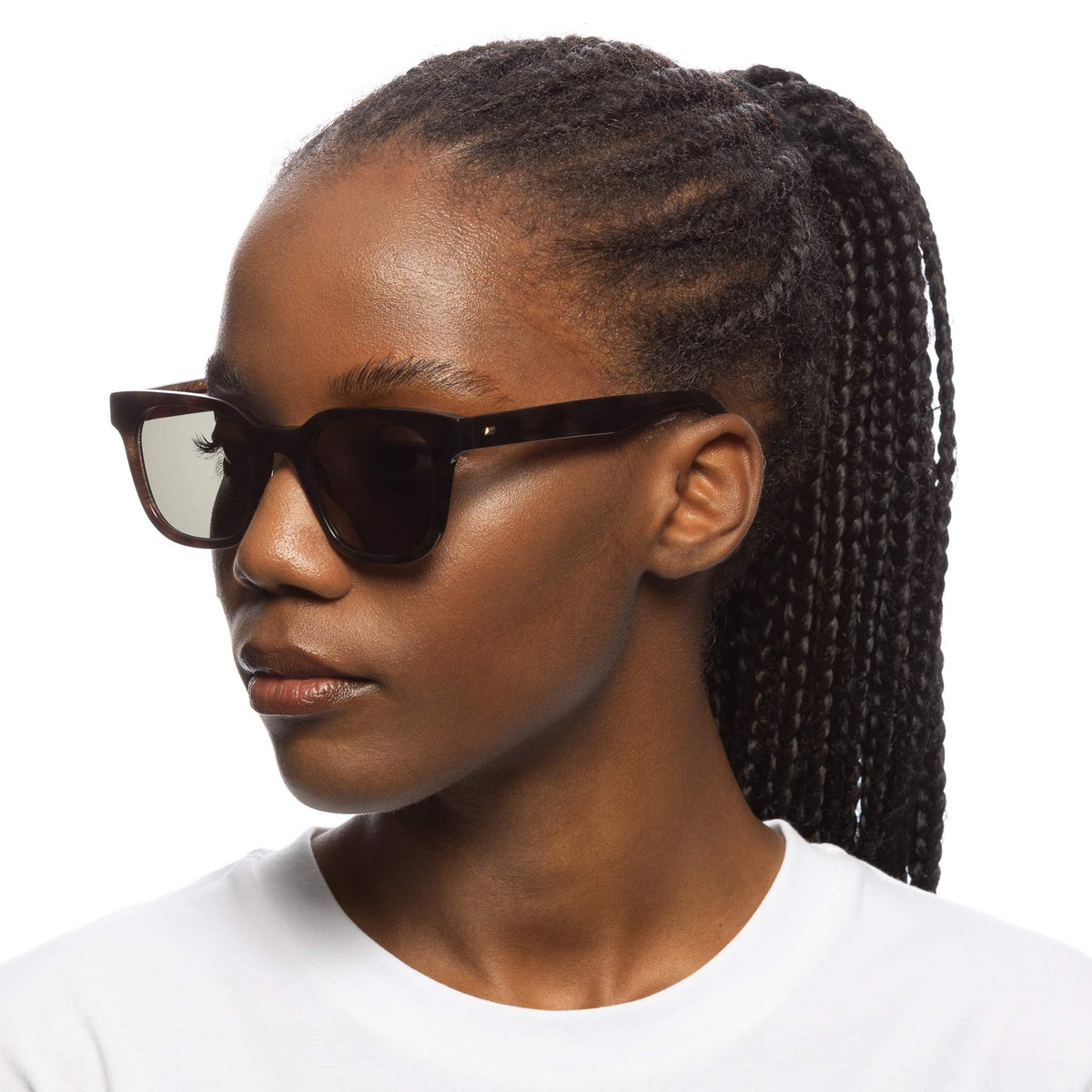 Le Specs Le Sustain Biopic 50 – Marron – verres marron – portées