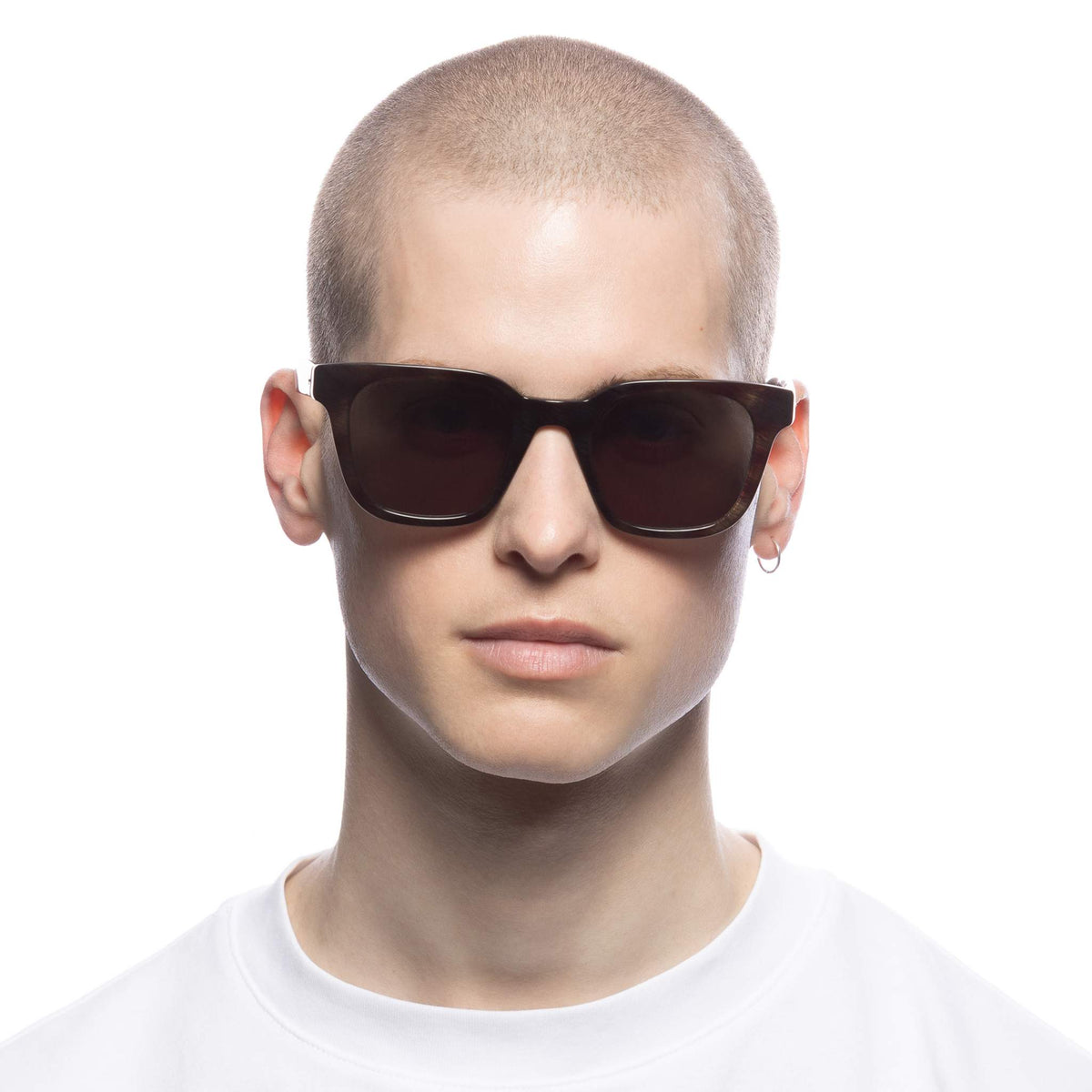 Le Specs Le Sustain Biopic 50 – Marron – verres marron – portées