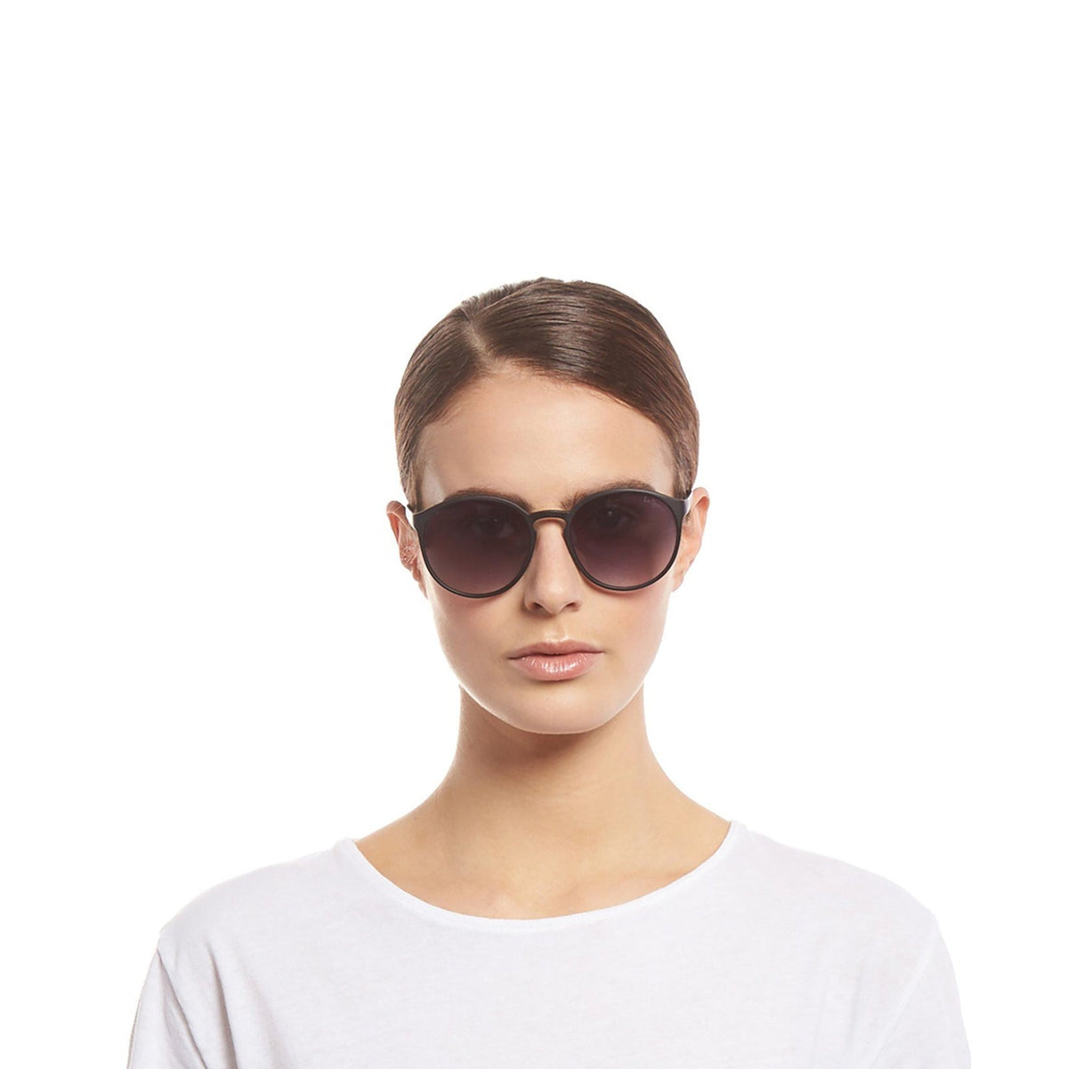 Le Specs, Le Tough Swizzle – Noir mat – verres noirs – portées