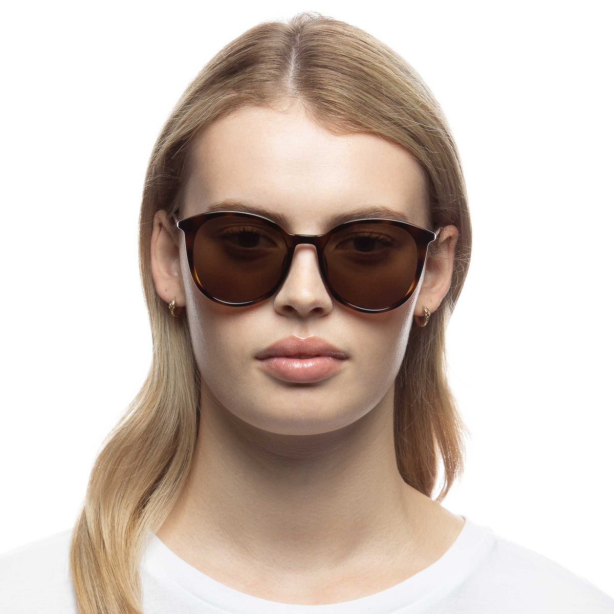 Le Specs Le Danzing – Écaille – verres marron polarisés – portées