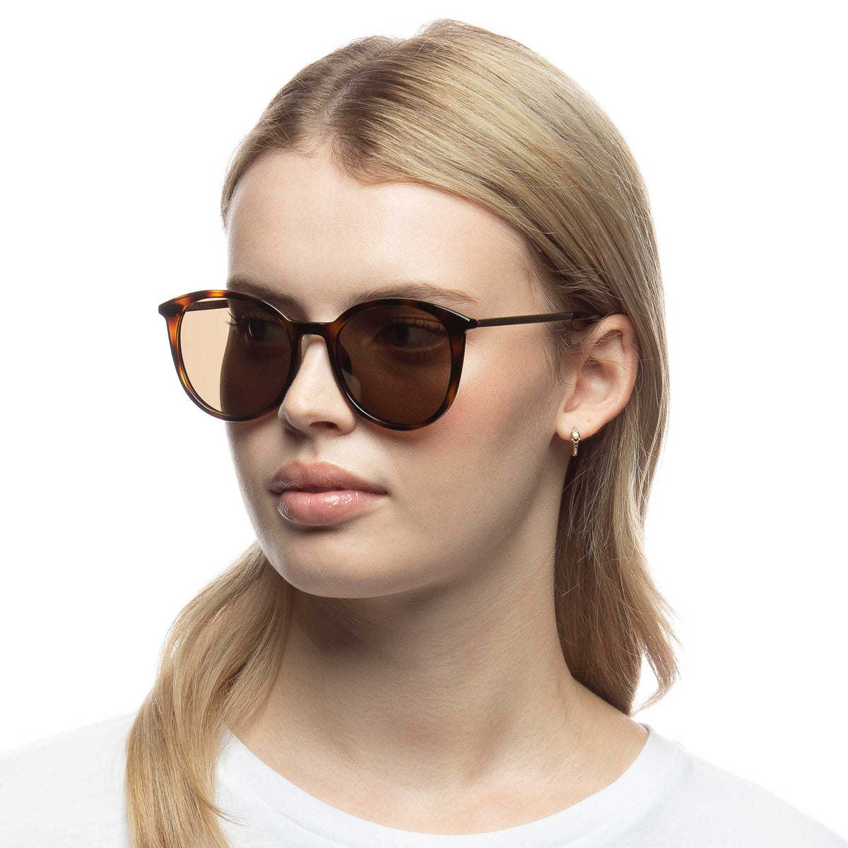 Le Specs Le Danzing – Écaille – verres marron polarisés – portées