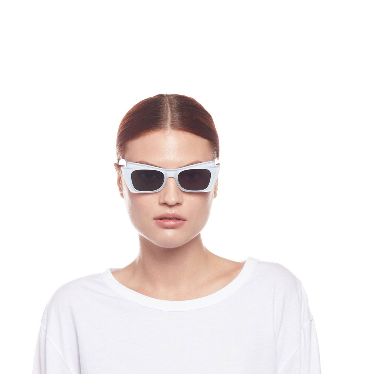 Le Specs For Never Mine – Blanc – verres verts – portées