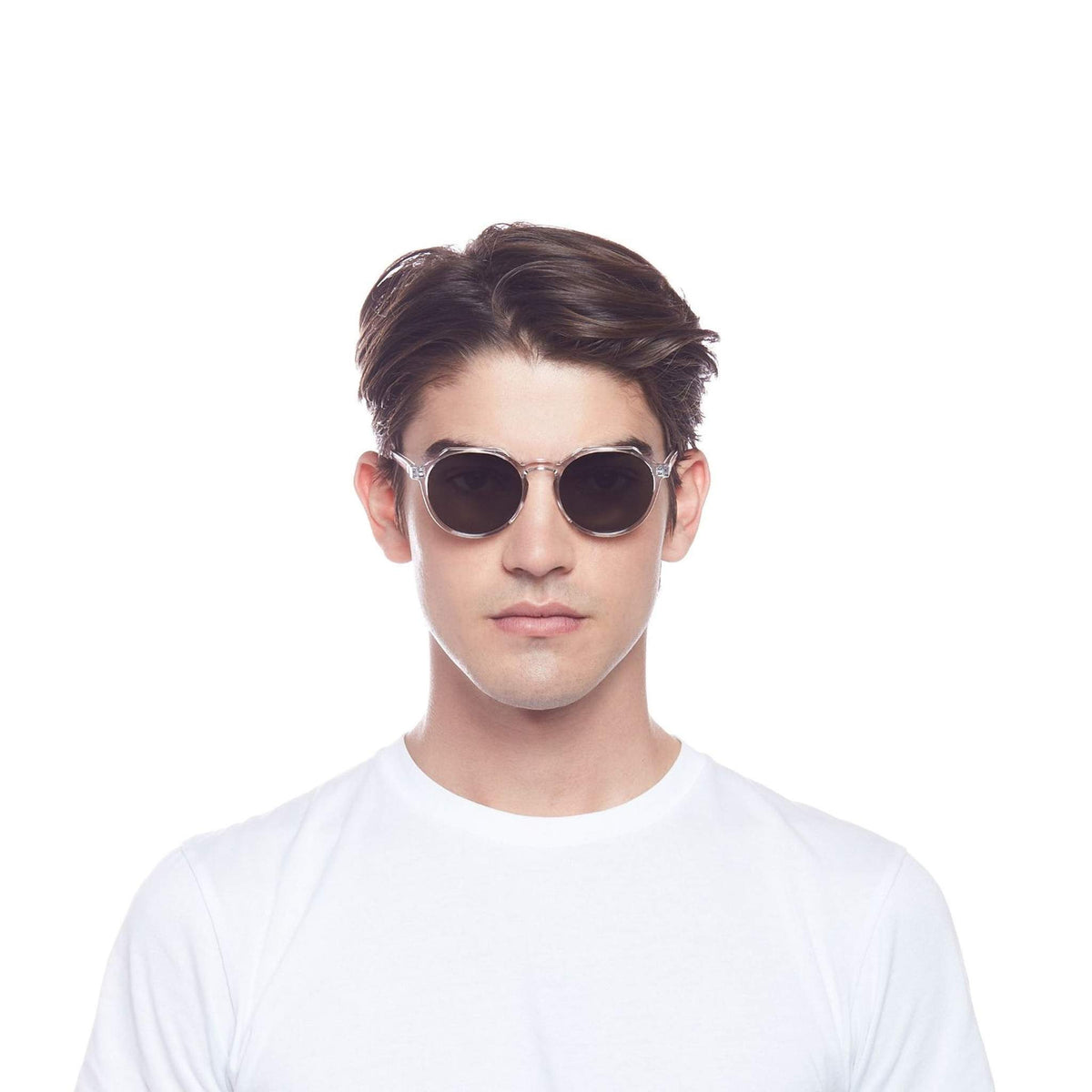 Le Specs Speed of Night – Transparent – verres verts – portées