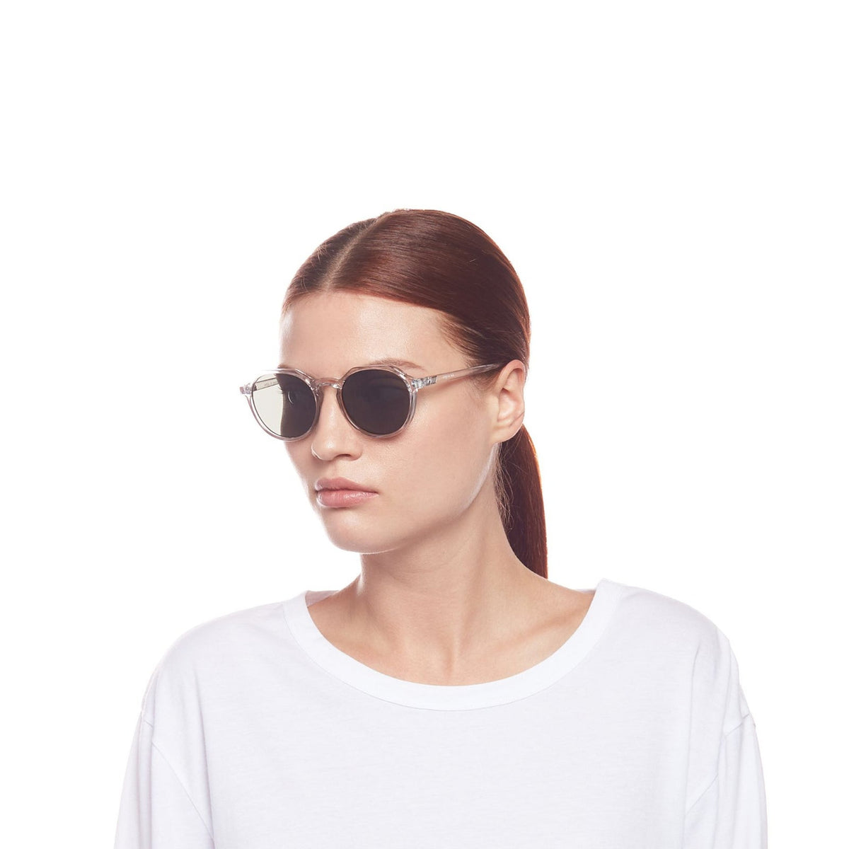 Le Specs Speed of Night – Transparent – verres verts – portées