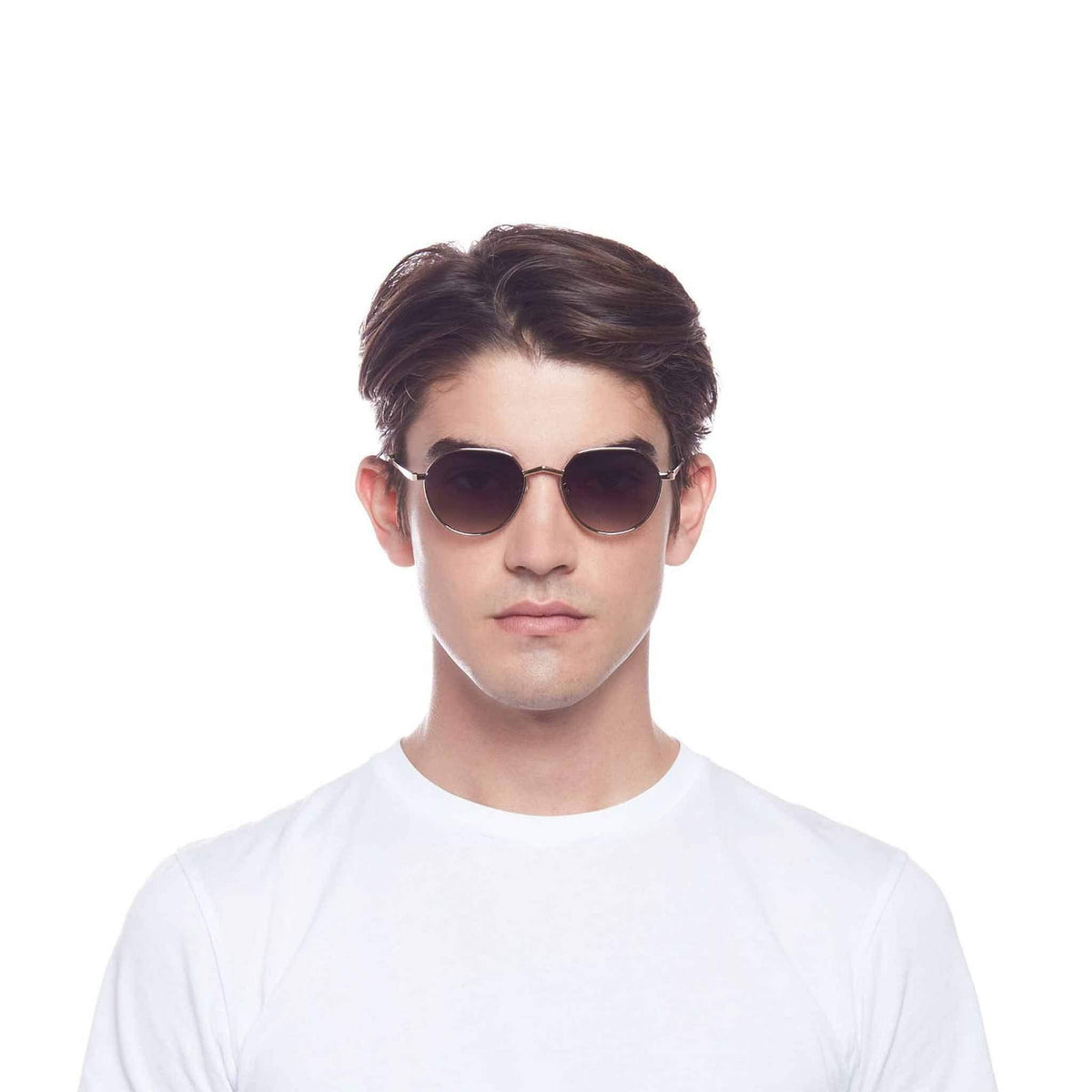 Le Specs Newfangle – Or – verres verts – portées