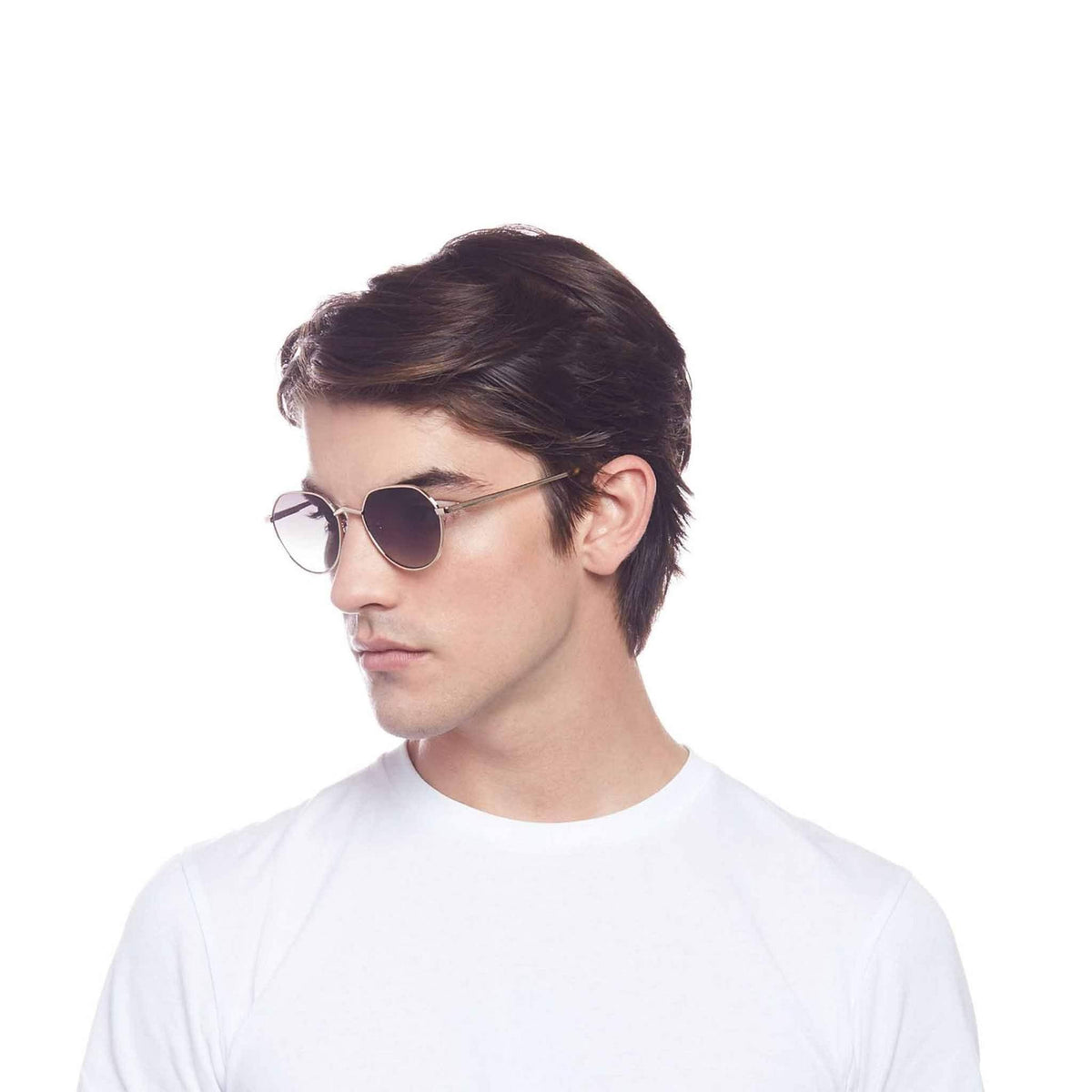 Le Specs Newfangle – Or – verres verts – portées