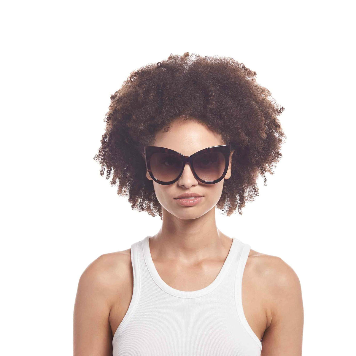 Le Specs Hidden Treasure – Écaille – verres marron – portées
