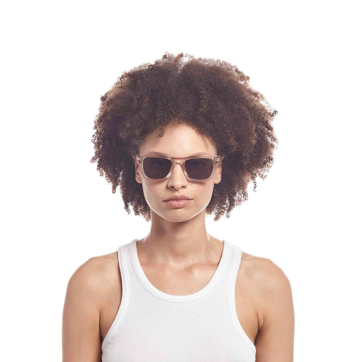 Le Specs Le Phoque – Transparent – verres gris – portées