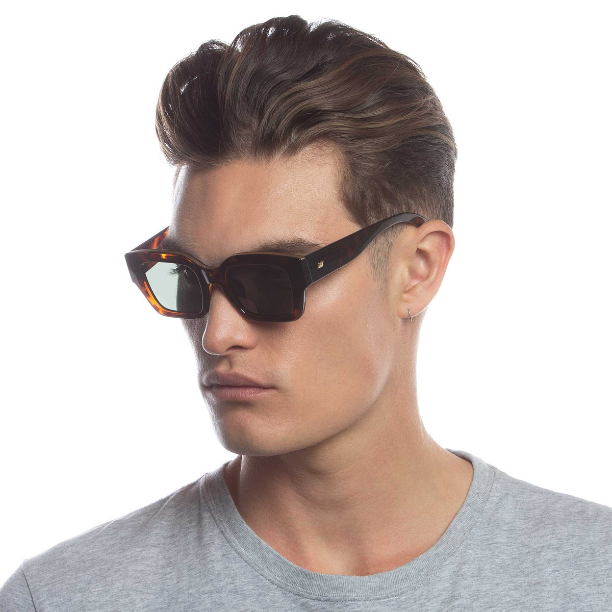 Le Specs Hypnos Alt Fit – Écaille – verres noirs – portées