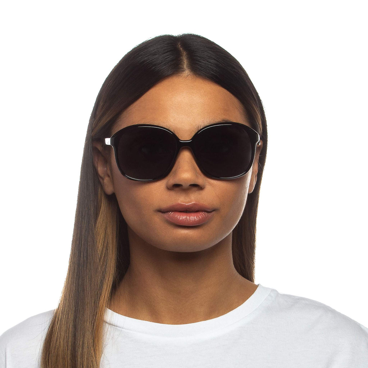 Le Specs Stupid Cupid – Noir – verres noirs polarisés – portées