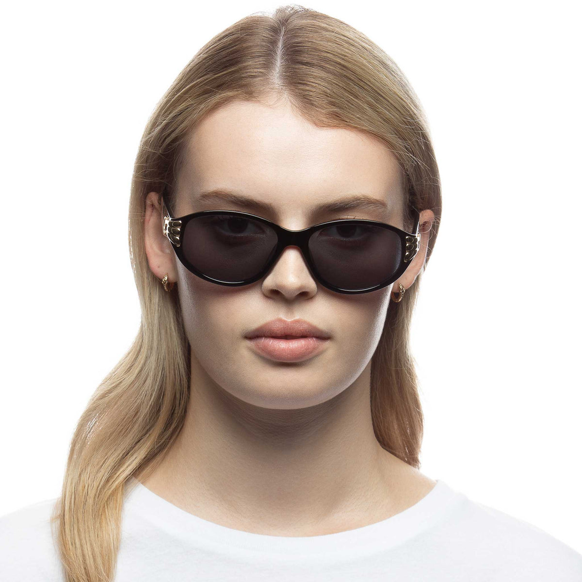 Le Specs Bombshell – Noir – verres noirs – portées