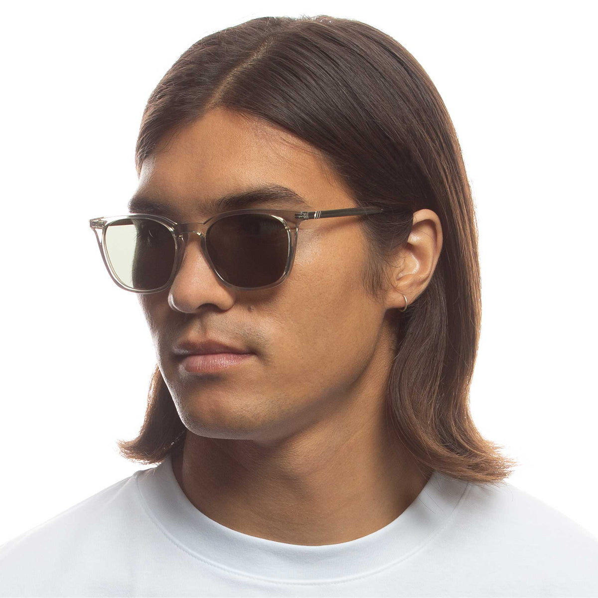 Le Specs Huzzah – Écaille – verres noirs polarisés – portées