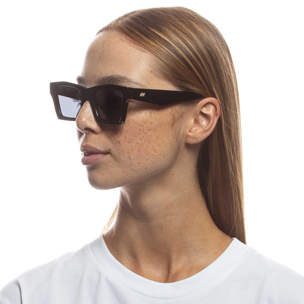 Le Specs Something – Noir – verres noirs – portées
