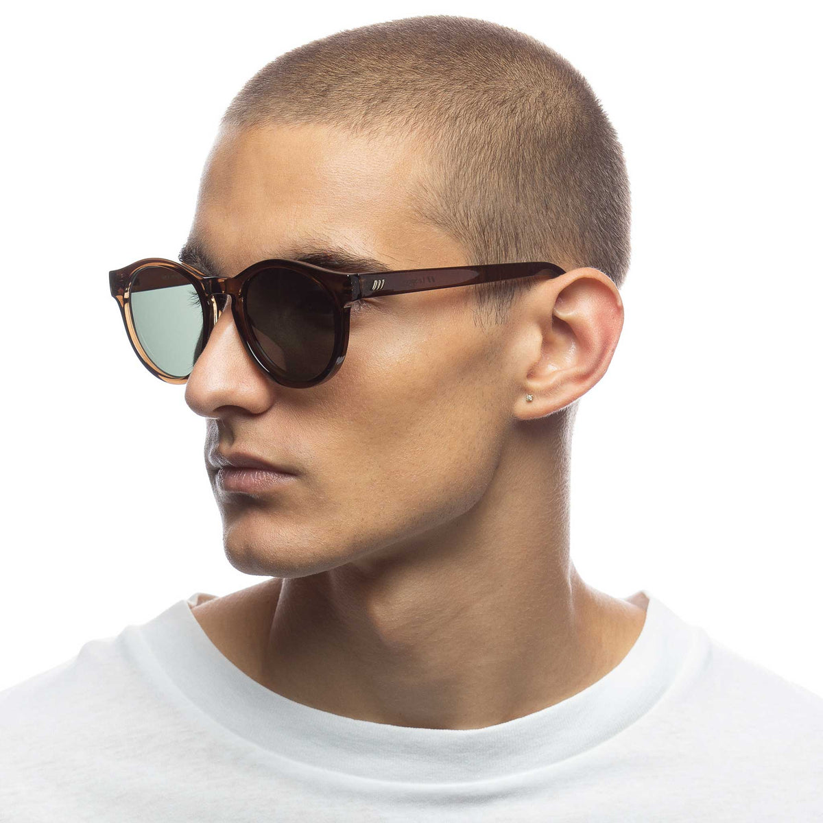 Le Specs Hey Macarena – Marron – verres verts – portées
