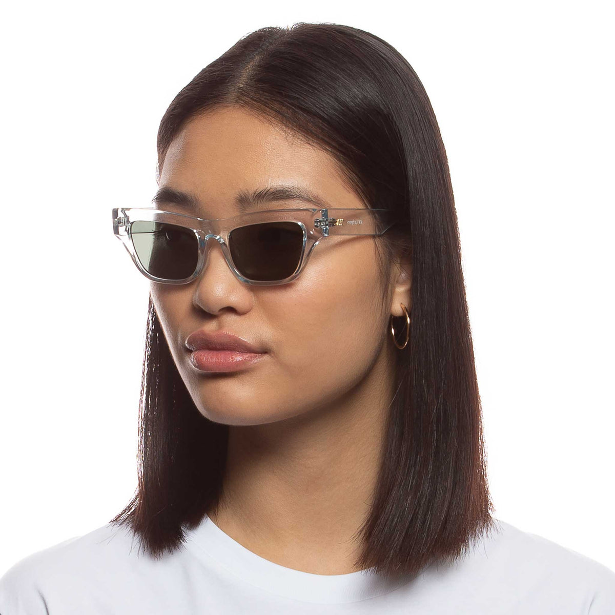 Le Specs Hankering – Transparent – verres noirs – portées