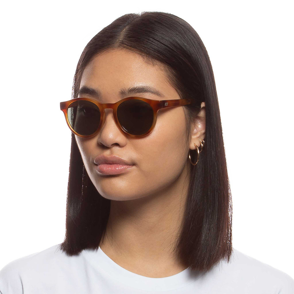 Le Specs Hey Macarena – Écaille – verres verts – portées