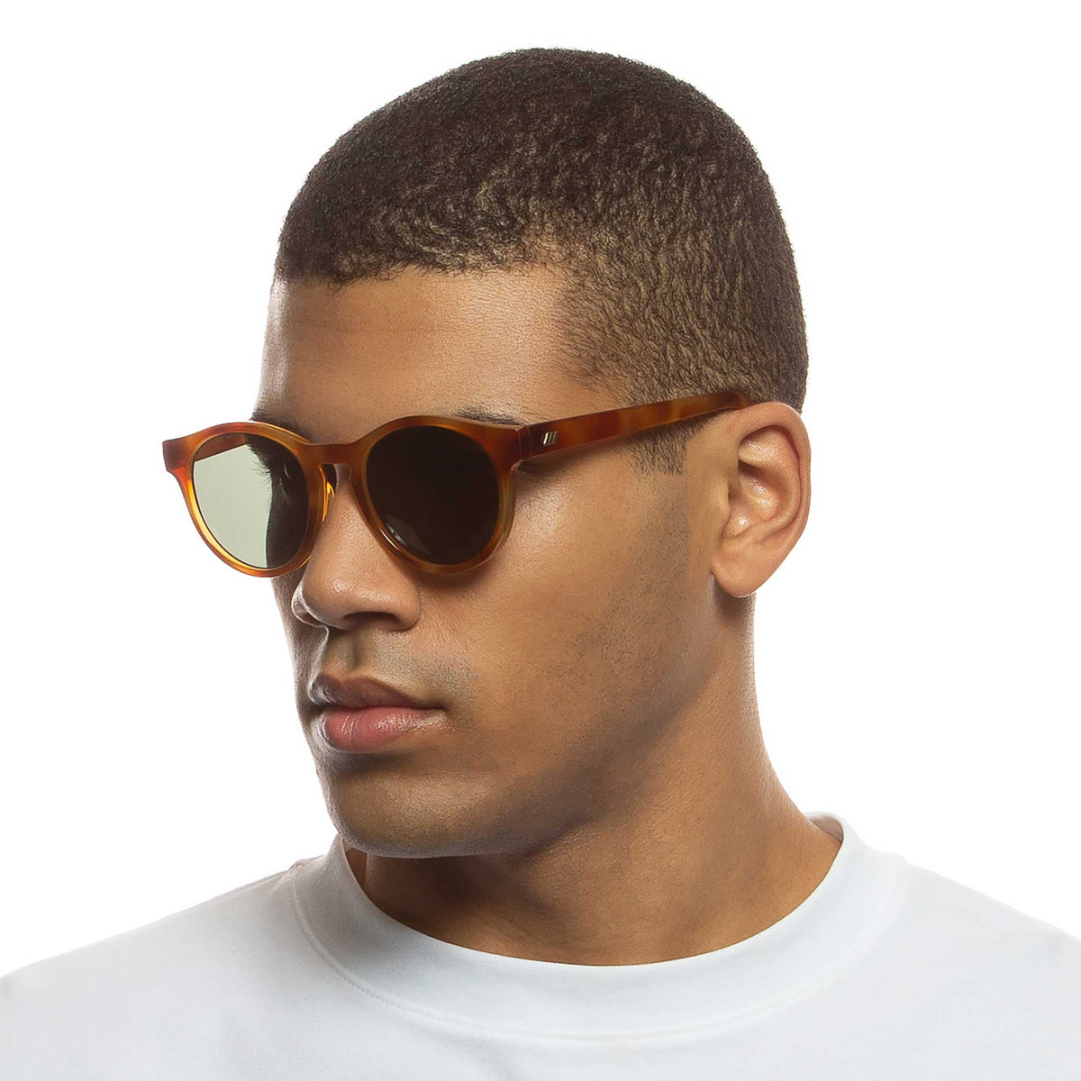 Le Specs Hey Macarena – Écaille – verres verts – portées