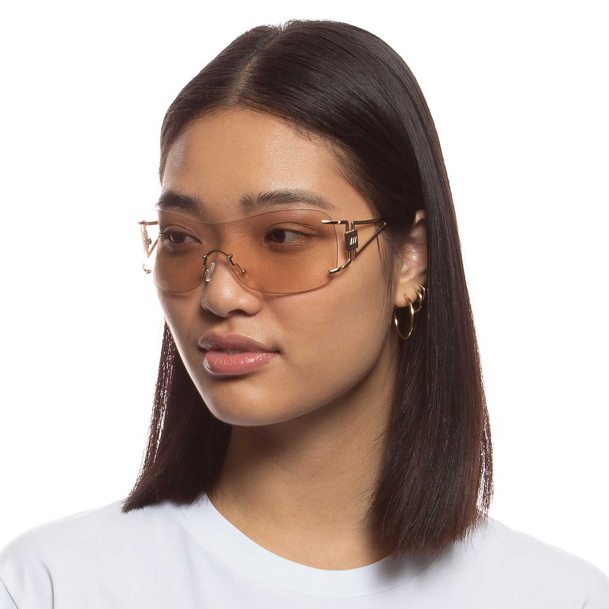 Le Specs Le Fame – Or – verres beiges – portées